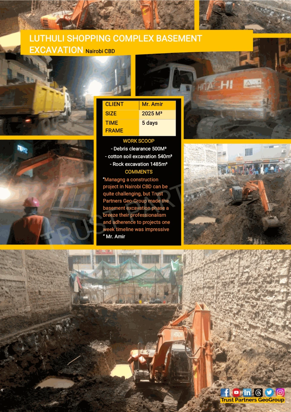 Trust Partners Geo-Group | basement excavation along Moi Avenue Nairobi CBD Trust Partners Geo-Group | basement excavation along Moi Avenue Nairobi CBD