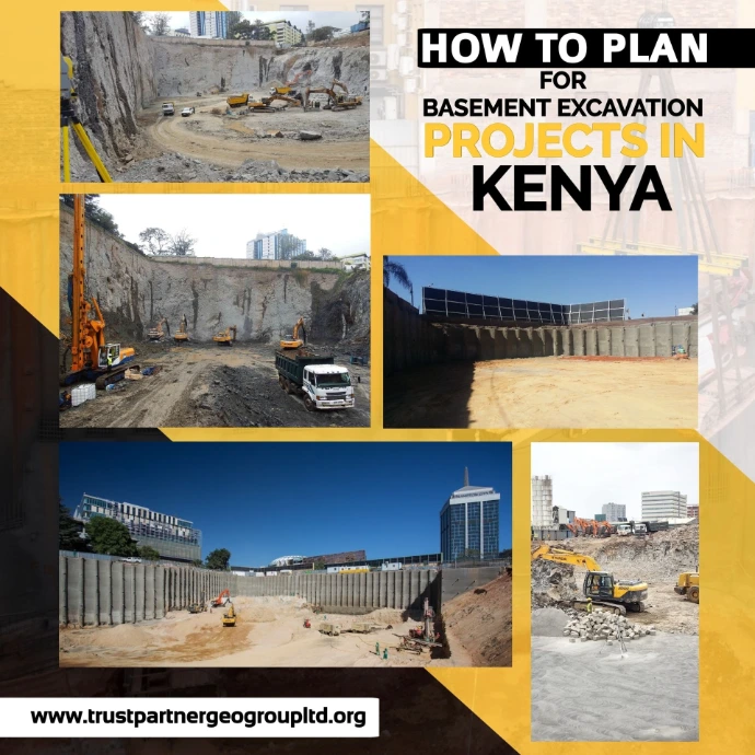 How to plan and execute basement excavation in Nairobi, Mombasa, Kisumu, Nakuru, Eldoret, and other Kenyan cities
