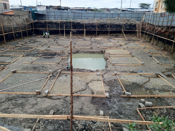 Nairobi 4 meters single basement excavation project